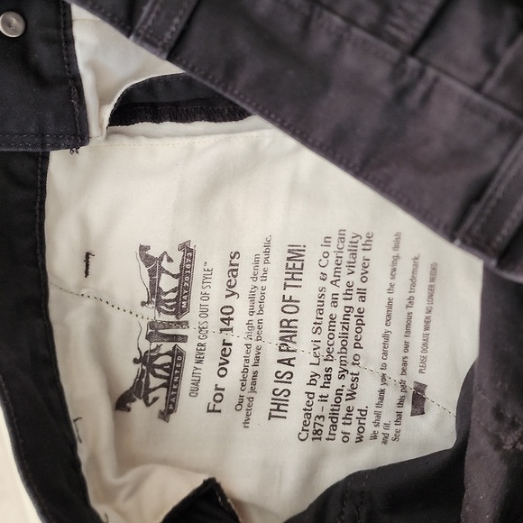 Levi womens black jeans size W31/L32 - Picture 7 of 8